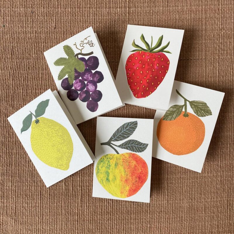 Boxed Set of 10 Notecards - Fruit Salad
