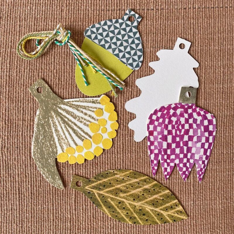 Pack of 5 Gift Tags - Botanical