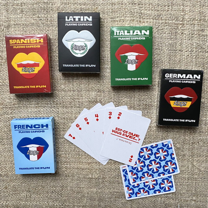 Lingo Language Playing Cards Tinsmiths