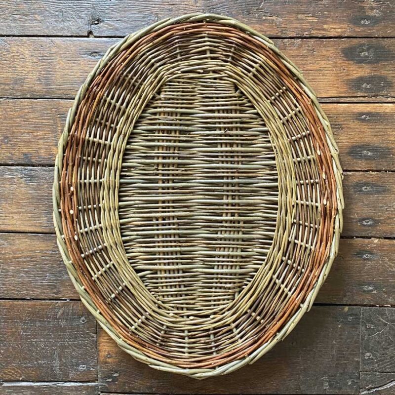 Woven Willow Tray Platter Tinsmiths