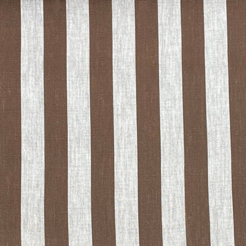 Beta Linen Stripe - Brown, 100% Linen, curtain fabric, designed in the uk, Discount Fabric, Herefordshire Curtains, Herefordshire Fabric shop, Herefordshire soft furnishings fabric, Herefordshire upholstery fabric, Ledbury Blinds, Ledbury curtains, Ledbury fabric shop, Ledbury upholstery fabrics, linen furnishing fabrics, linen striped fabric, soft furnishing, stripe, striped fabric, striped linen fabric, Striped material, stripes, Tinsmiths, tinsmiths ticking, uk made furnishing fabric