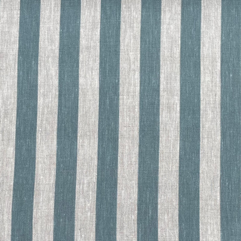 Beta Linen Stripe - Mineral Blue, 100% Linen, curtain fabric, designed in the uk, Discount Fabric, Herefordshire Curtains, Herefordshire Fabric shop, Herefordshire soft furnishings fabric, Herefordshire upholstery fabric, Ledbury Blinds, Ledbury curtains, Ledbury fabric shop, Ledbury upholstery fabrics, linen furnishing fabrics, linen striped fabric, soft furnishing, stripe, striped fabric, striped linen fabric, Striped material, stripes, Tinsmiths, tinsmiths ticking, uk made furnishing fabric