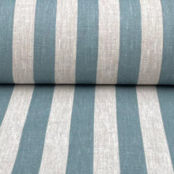 Beta Linen Stripe - Mineral Blue, 100% Linen, curtain fabric, designed in the uk, Discount Fabric, Herefordshire Curtains, Herefordshire Fabric shop, Herefordshire soft furnishings fabric, Herefordshire upholstery fabric, Ledbury Blinds, Ledbury curtains, Ledbury fabric shop, Ledbury upholstery fabrics, linen furnishing fabrics, linen striped fabric, soft furnishing, stripe, striped fabric, striped linen fabric, Striped material, stripes, Tinsmiths, tinsmiths ticking, uk made furnishing fabric