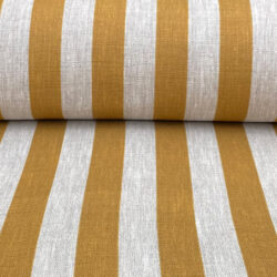 Beta Linen Stripe - Ochre, 100% Linen, curtain fabric, designed in the uk, Discount Fabric, Herefordshire Curtains, Herefordshire Fabric shop, Herefordshire soft furnishings fabric, Herefordshire upholstery fabric, Ledbury Blinds, Ledbury curtains, Ledbury fabric shop, Ledbury upholstery fabrics, linen furnishing fabrics, linen striped fabric, soft furnishing, stripe, striped fabric, striped linen fabric, Striped material, stripes, Tinsmiths, tinsmiths ticking, uk made furnishing fabric