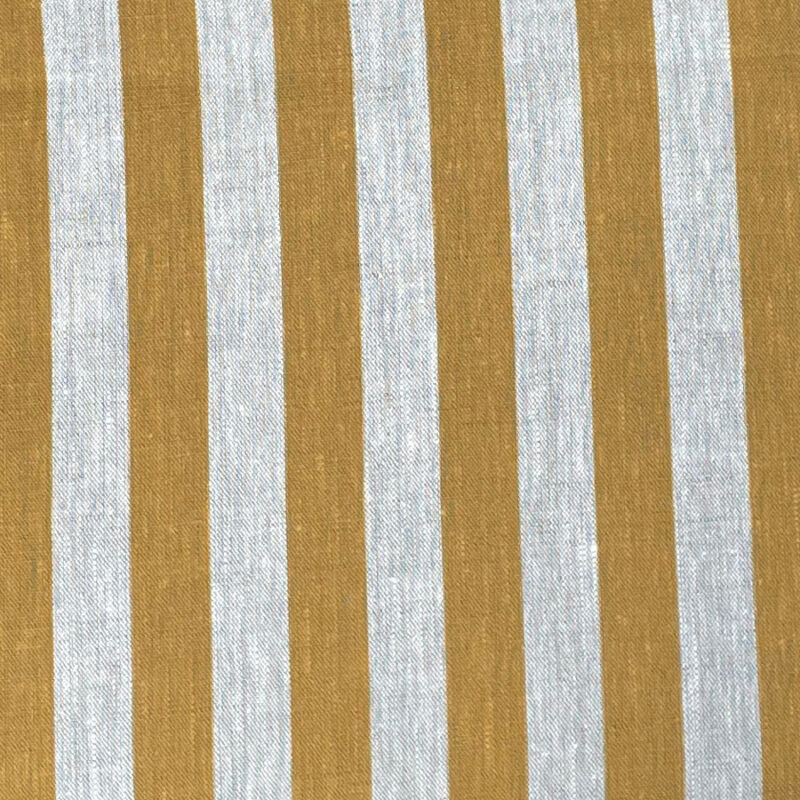 Beta Linen Stripe - Ochre, 100% Linen, curtain fabric, designed in the uk, Discount Fabric, Herefordshire Curtains, Herefordshire Fabric shop, Herefordshire soft furnishings fabric, Herefordshire upholstery fabric, Ledbury Blinds, Ledbury curtains, Ledbury fabric shop, Ledbury upholstery fabrics, linen furnishing fabrics, linen striped fabric, soft furnishing, stripe, striped fabric, striped linen fabric, Striped material, stripes, Tinsmiths, tinsmiths ticking, uk made furnishing fabric