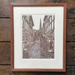 Church-Lane-Ledbury-Print-Susie Hetherington Tinsmiths