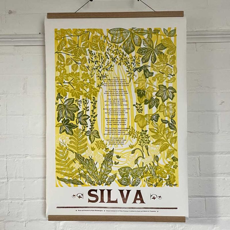 Susie Hetherington Silva Letterpress print Tinsmiths