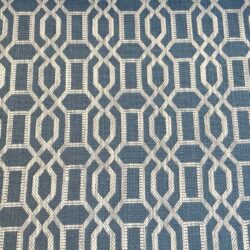 Upholstery Fabric Lattice - Airforce Blue