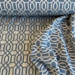 Upholstery Fabric Lattice - Airforce Blue