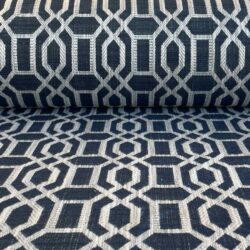 Upholstery Fabric Lattice - Navy