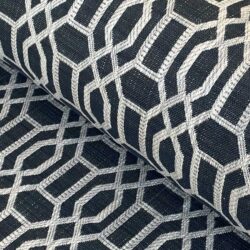 Upholstery Fabric Lattice - Navy