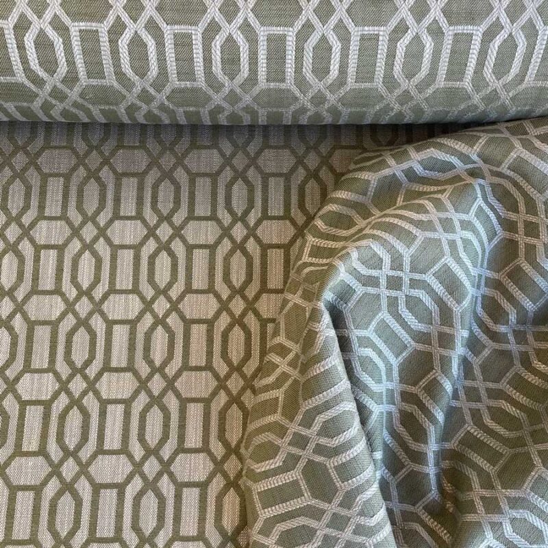 Upholstery Fabric Lattice - Olive Green