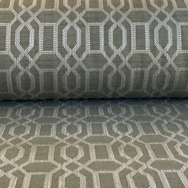 Upholstery Fabric Lattice - Olive Green