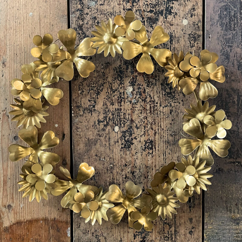 Golden Floral Wreaths