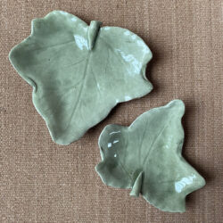 James Burnett Stuart Pottery leaf Ceramic Tinsmiths