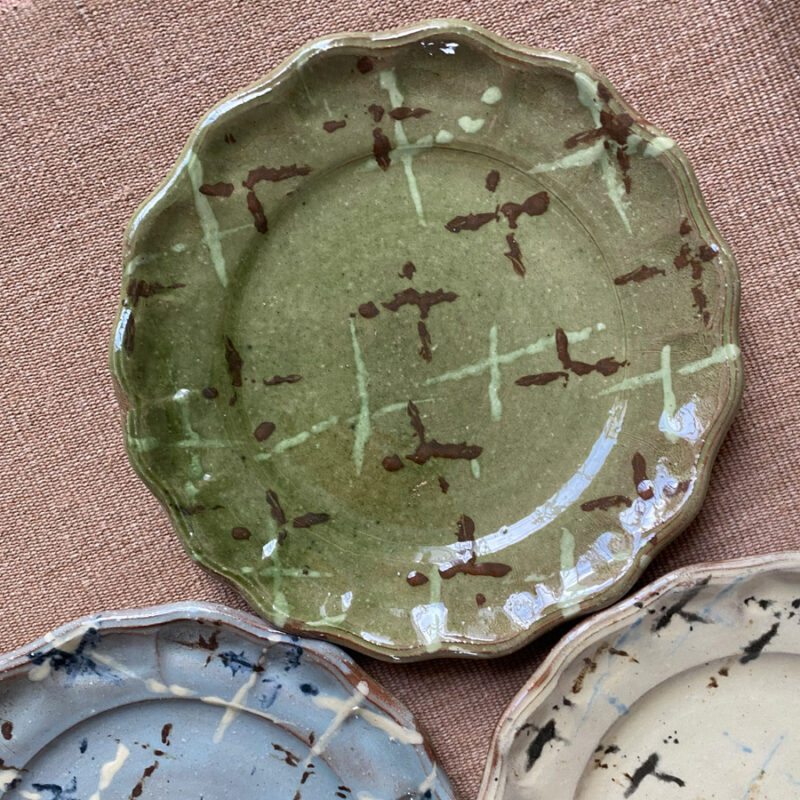 James Burnett Stuart ceramic side plate pottery Tinsmiths