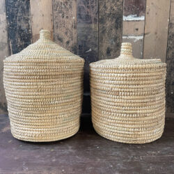 Seagrass Lidded Laundry Basket