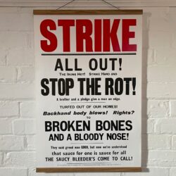 Strike, Letterpress Poster