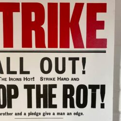 Strike, Letterpress Poster