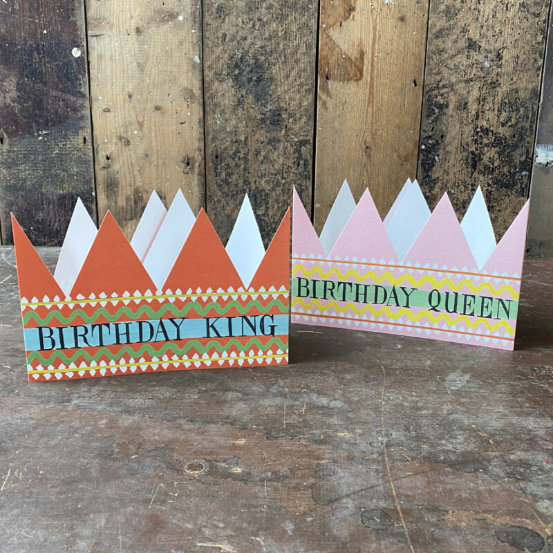 Birthday Crown Queen King Card Tinsmiths