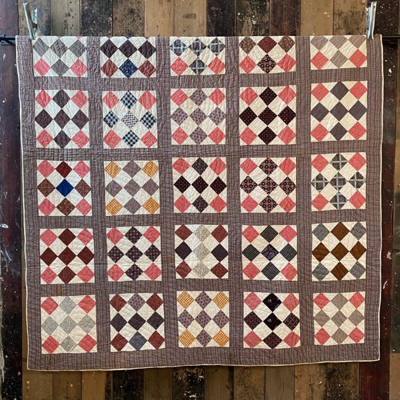 C1880's American Patchwork Quilt - FEBPQ4