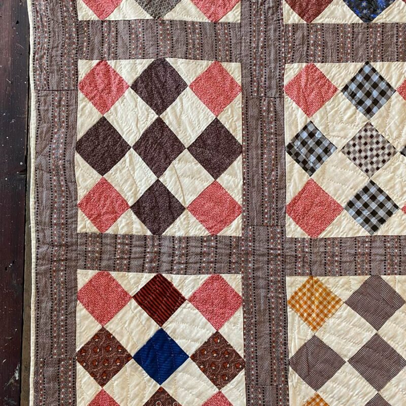 C1880's American Patchwork Quilt - FEBPQ4