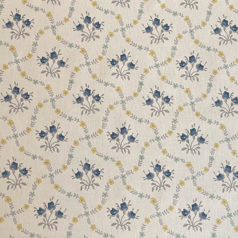 Florence - Indigo & Gold on Ivory