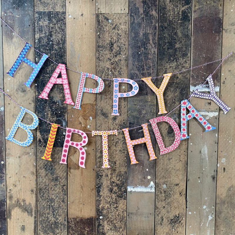 Happy birthday banner Cambridge Imprint Tinsmiths