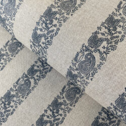 Indira Stripe Fabric Tinsmiths Indigo