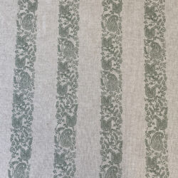 Indira Stripe Fabric Tinsmiths Leaf Green