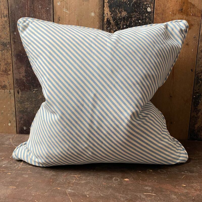 Alpha Stripe Cushion - Blue