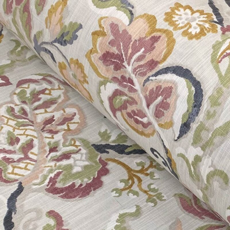 Upholstery Print Daphne - Rose & Mustard
