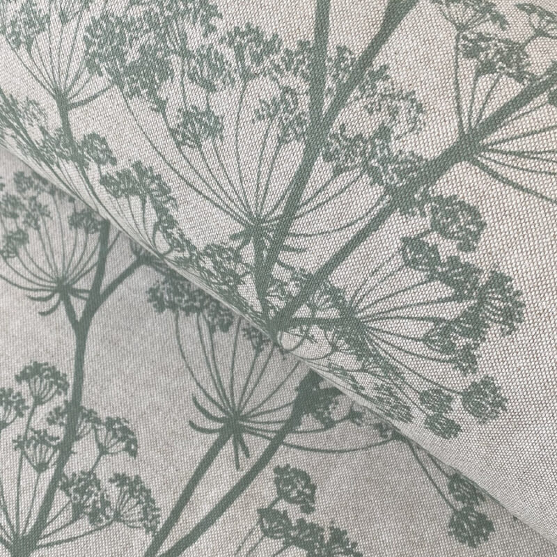 Cow Parsley Printed Fabric Cloth Tinsmiths Green