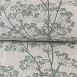 Cow Parsley Printed Fabric Cloth Tinsmiths Green