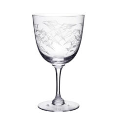 Fern crystal wine glasses Tinsmiths