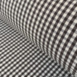 Brogue Check Fabric Tinsmiths Cocoa