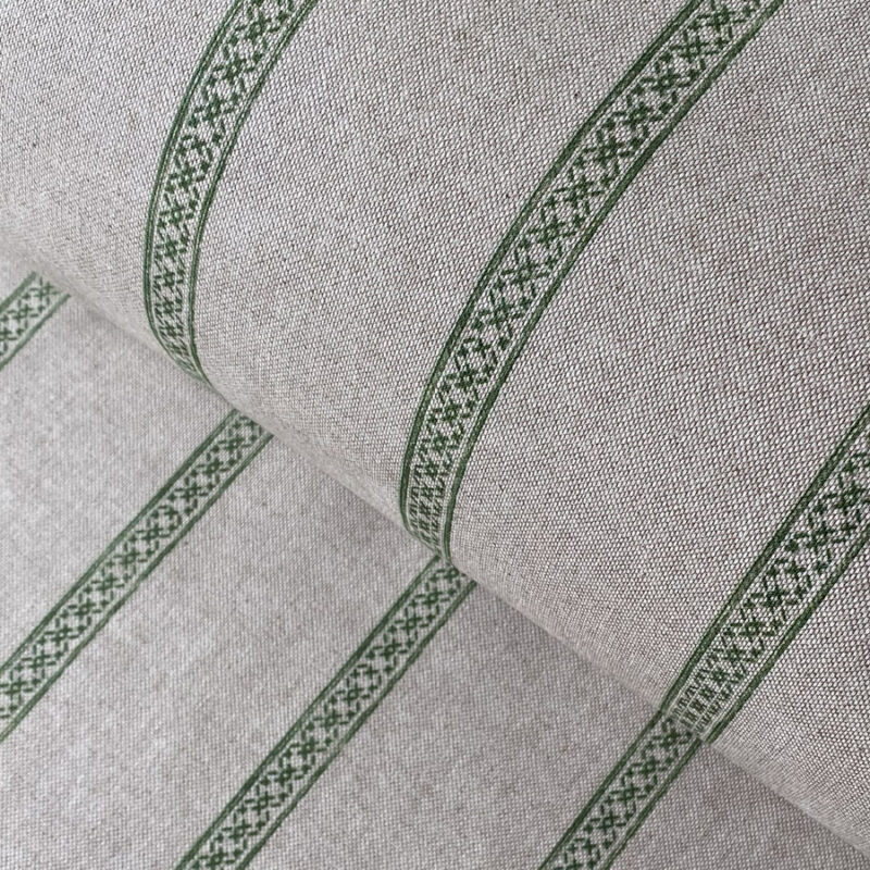 Myla printed Stripe fabric Tinsmiths