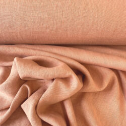 French Washed Linen Fabric Tinsmiths Apricot