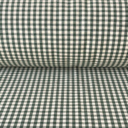 Brogue Check Fabric Dark Green Tinsmiths