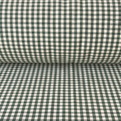 Brogue Check Fabric Dark Green Tinsmiths