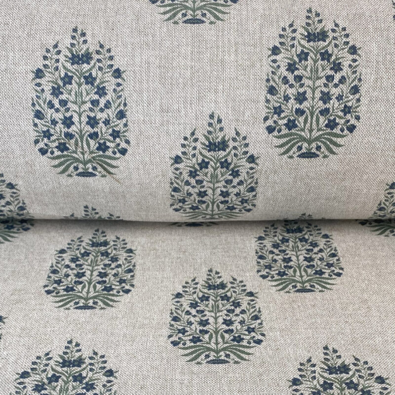 Kamala - Indigo and Soft Green - Image 3
