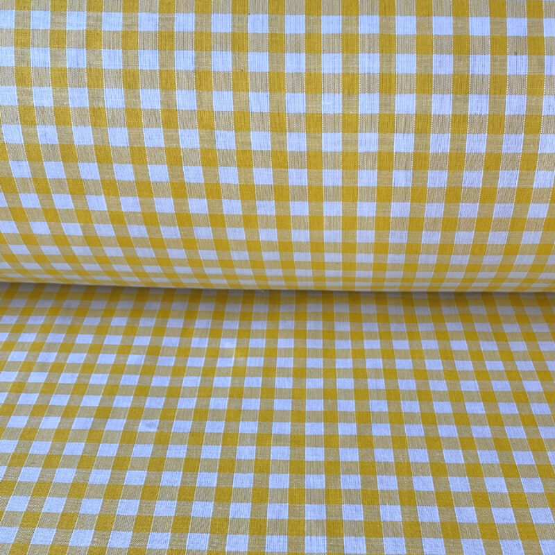 Narrow Vichy Check Gingham - Sunshine Yellow - Image 3