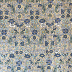 Virginia Print Fabric Tinsmiths Duckegg Gold