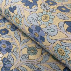 Virginia Print Fabric Tinsmiths Duckegg Gold