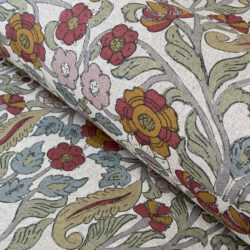 Virginia Print Fabric Tinsmiths red sage