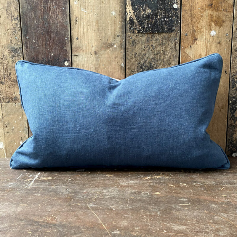 Ikat Cushion - Red Blue - Image 3