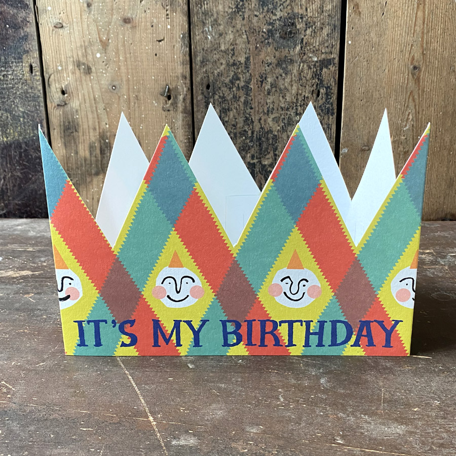 It s My Birthday Crown Card Tinsmiths