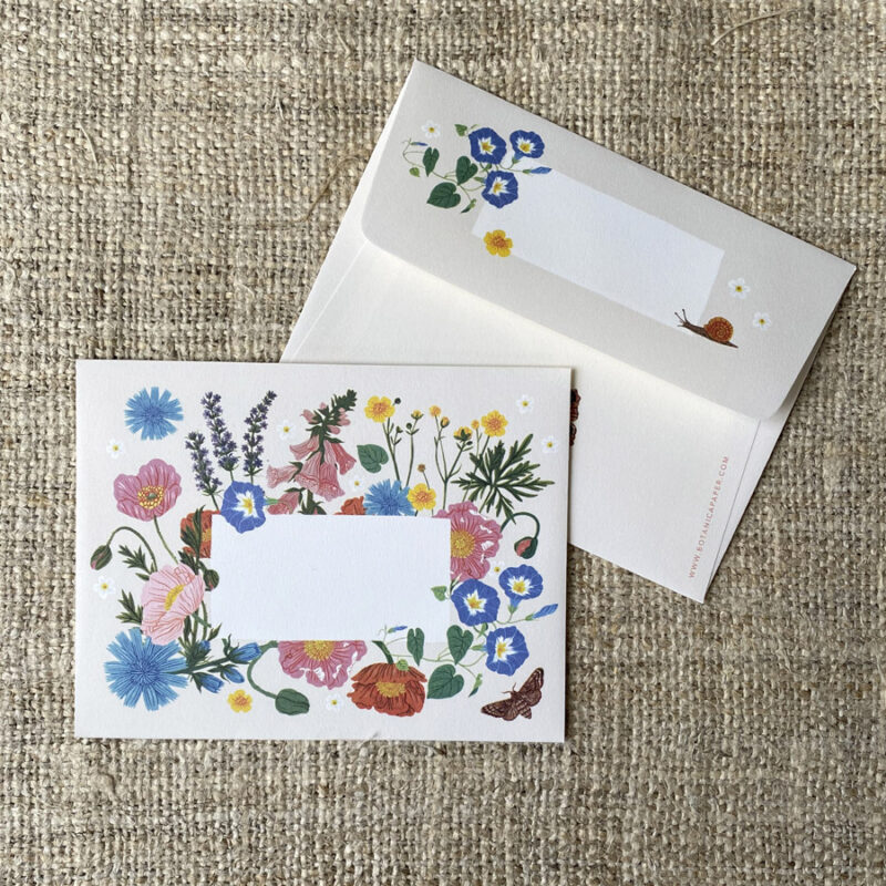 Floral Decorated Envelope set Tinsmiths