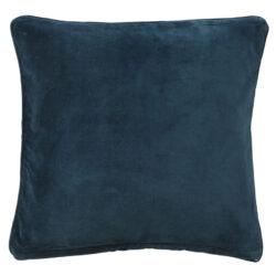 Cotton Velvet Cushion Navy Blue