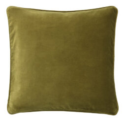 Olive Green Velvet Cushion